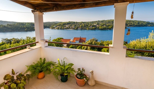 Two bedroom apartment with terrace and sea view Nečujam (Šolta) (A-2090-a)