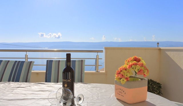 Two bedroom apartment with terrace and sea view Stanići (Omiš) (A-2764-a)