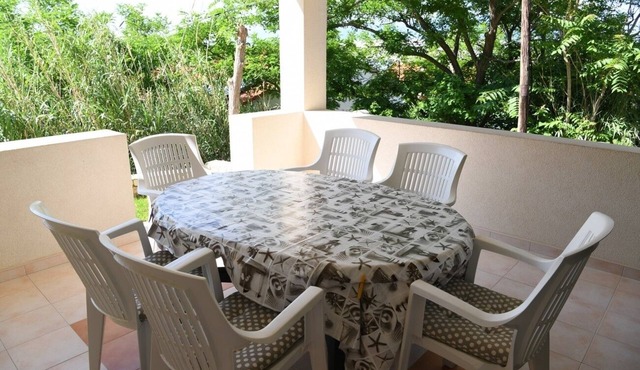 Two bedroom apartment with terrace and sea view Bošana, Pag (A-22692-a)