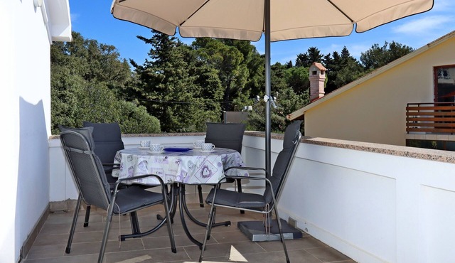 Two bedroom apartment with terrace and sea view Suha Punta, Rab (A-17239-b)