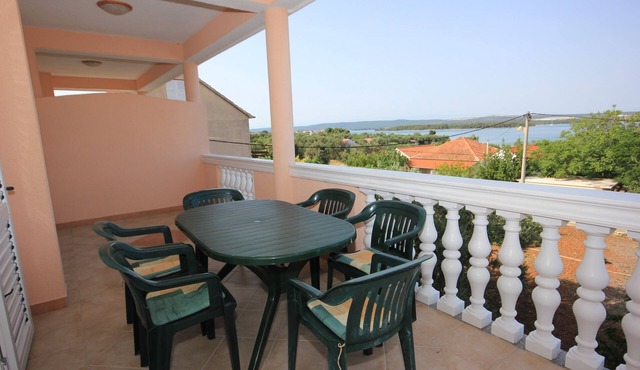 Two bedroom apartment with terrace and sea view Kraj, Pašman (A-331-a)