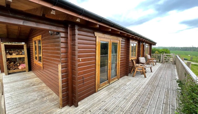 Two bedroom logcabin with spectacular view and private balcony