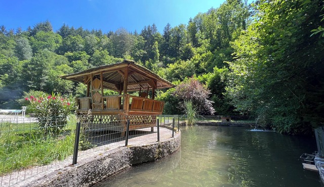 Two bedrooms with private bathroom.