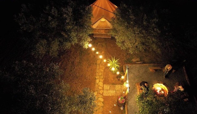 Two Boho Bell Tents for Groups | 6 Guests + Extra Beds | Olive Grove, Calabria in Campodorato