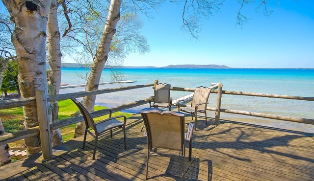 Two classic lakefront cottages with a dock - washer/dryer, firepit, water views