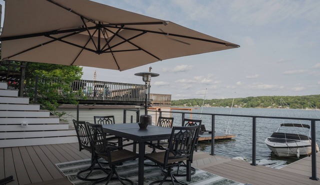 Two-Home Waterfront Compound, with AC in charming Hopatcong
