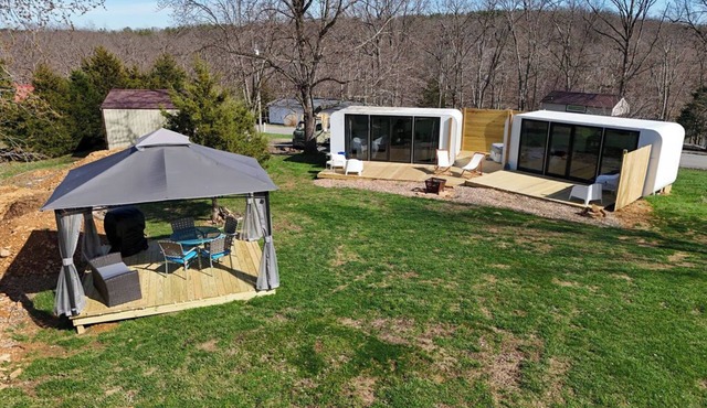 Two Little Birds Twin Pods w/Hot Tub & Boat Slip