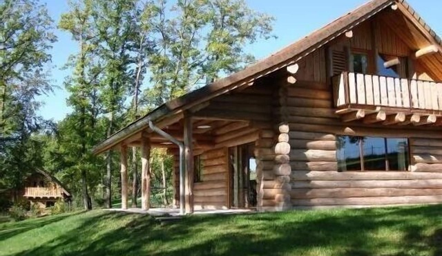 Two log houses with swimming pool and sauna in Essoyes, Champagne