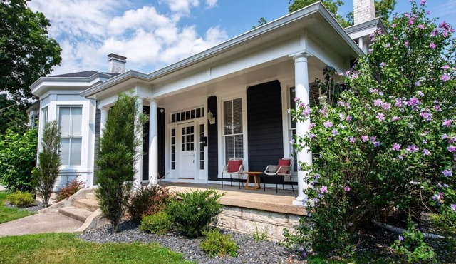 Two Miles to Buffalo Trace > Speakeasy > Hot Tub > Gas Fire Pit