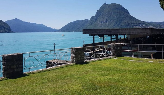 Two-room apartment with large terrace and wonderful lake Lugano view - TERRACE