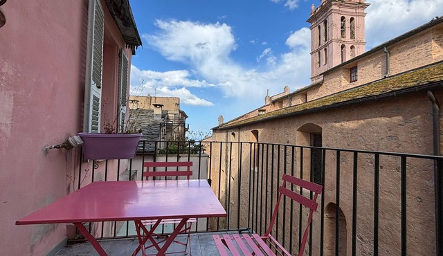 Two-room apartment with terrace and view
