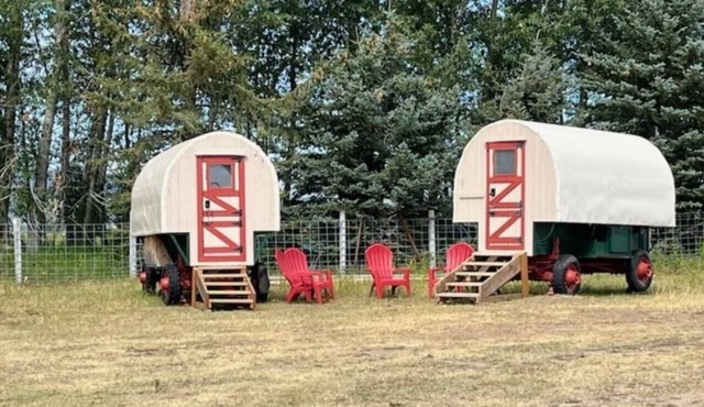 Two Sheep Wagons ⁓Teton Views⁓Glamping at its best