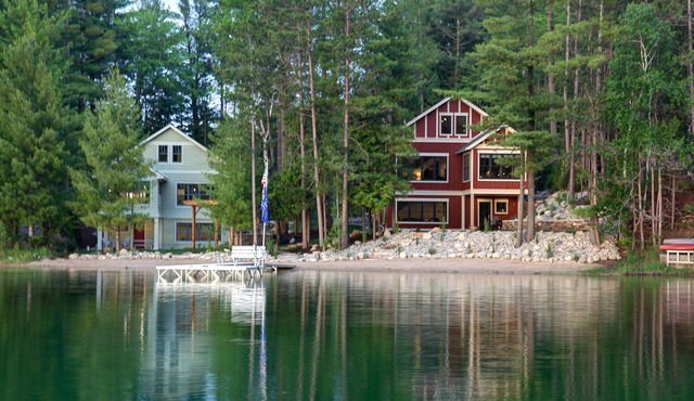 Two Side By Side Luxury Lakeside Homes With Dock, Sandy Beach, Kayak/SUPs