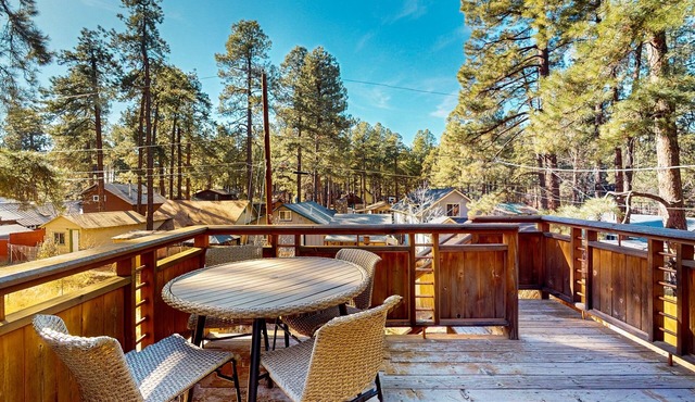 Two-story home with sunroom, large yard, fire pit, & BBQ grill