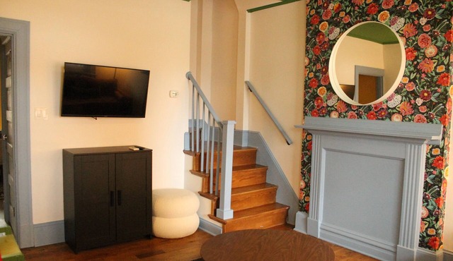 Two-Story Row House amidst Pittsburgh's East Liberty