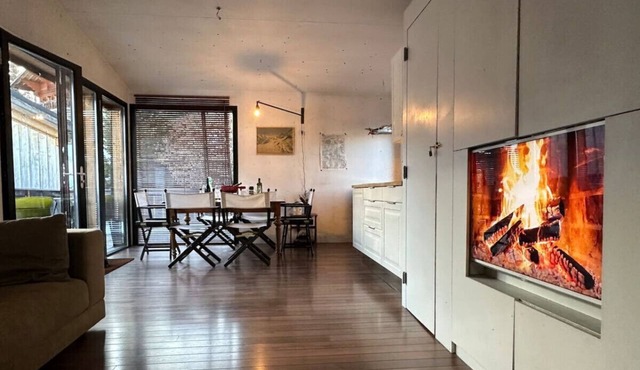Two tiny houses that offer scenic tranquility and family fun.