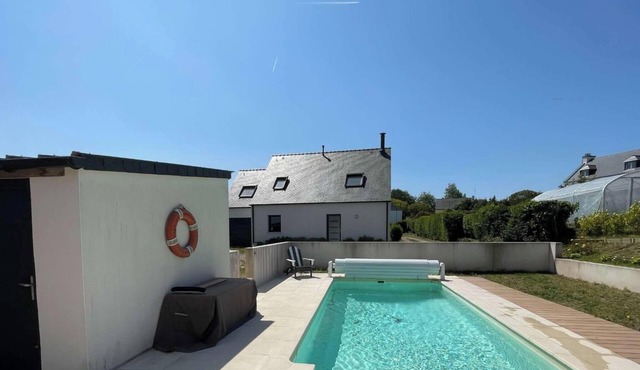 Ty Kreizh - Modern house with swimming pool near the