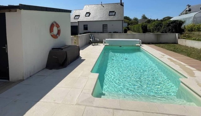 TY KREIZH - New house with swimming pool near the sea