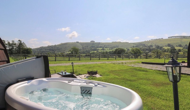 TY TWT TEIFI, romantic, with hot tub in Llanddewi-Brefi