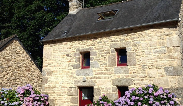 Typical Breton house in the countryside
