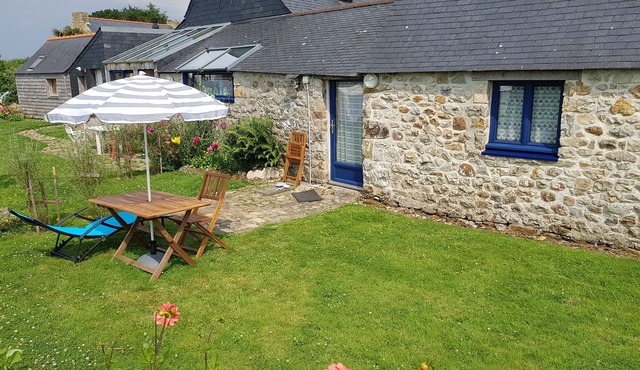 Typical Breton cottage in a hamlet on Cap de la Chèvre