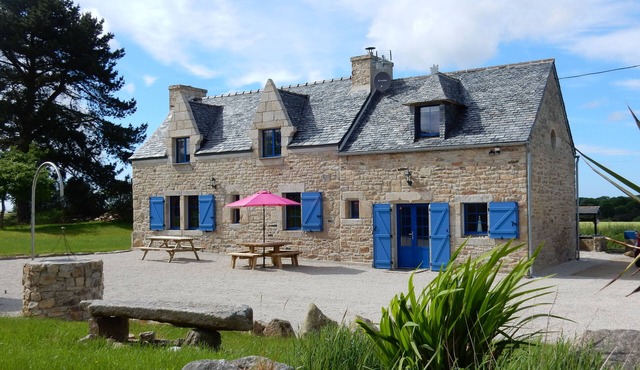 Typical Breton granite house