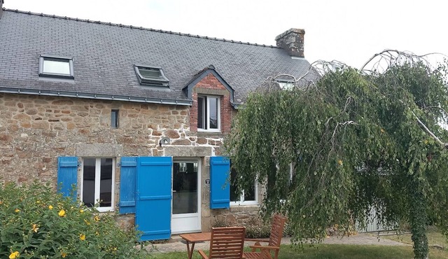 Typical Breton house between the Gulf of Morbihan and the ocean