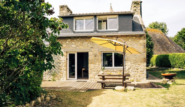 Typical Breton stone fisherman's cottage