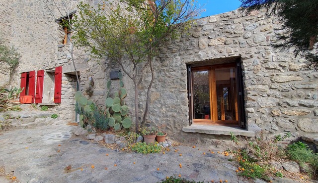 Typical Catalan village house in Eus one of the "plus beaux villages" in France