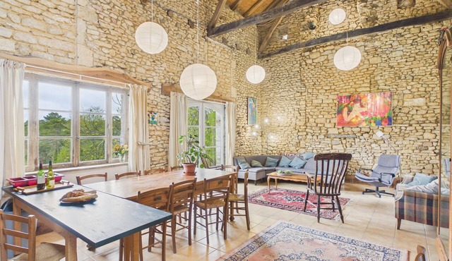 Typical cottage for 11 with pool & garden