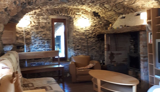 Typical 17th-Century Cevenol farmhouse at the heart of nature, outstanding view