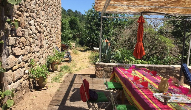 Typical Cévenol hamlet, sleeps 16. Private pool, 180° view near Anduze.