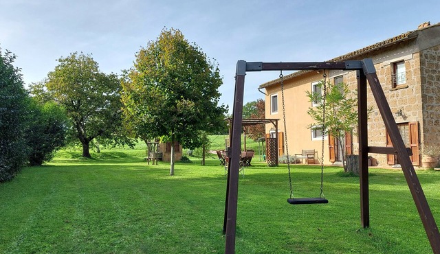 Typical house in countryside between Orvieto and lake Bolsena in Lubriano
