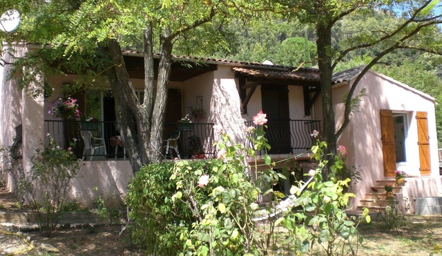 Typical house with large garden and swimming pool