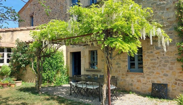 Typical house with garden and pool