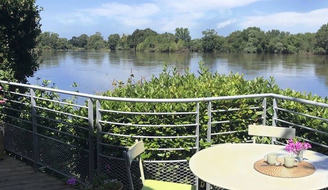 Typical river house, in front of the 'Loire', near to Angers