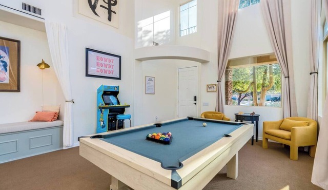 Ultimate Desert Oasis w Pool, Cinema, Games, Tub!