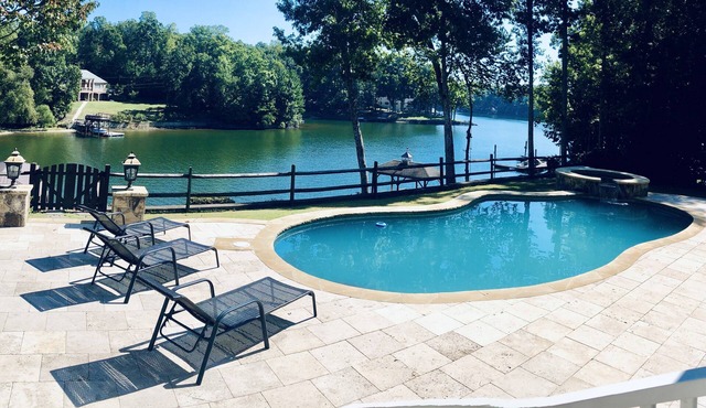 Ultimate Lakeside Retreat - Pool, Hot Tub, Private Dock, Outdoor Fireplace,