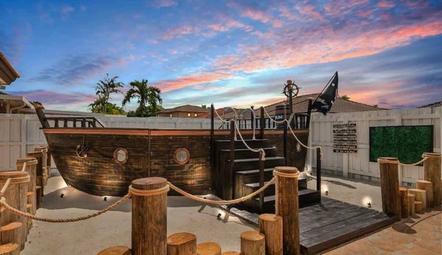 Ultimate Pirate Hideaway Themed Pool Mini Golf