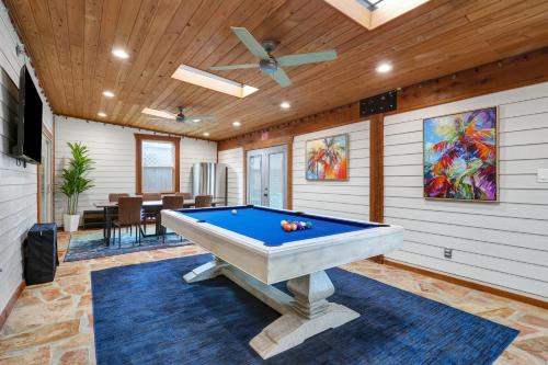 Ultimate Retreat Game Room Fire Pit BBQ Office