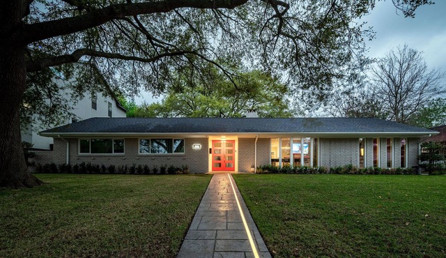 Ultra high tech smart home in quiet neighborhood located in Houston.