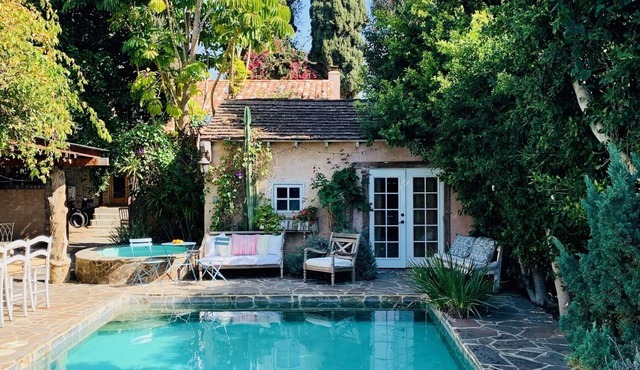 Under the Tuscan Sun Studio-Style Cottage With Stone Pool in West LA