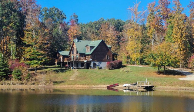 Underwood Home with 40 Acres Fire Pit, Private Lake