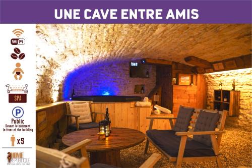 Une Cave entre amis-Jacuzzi-proche Chablis-2 chambres