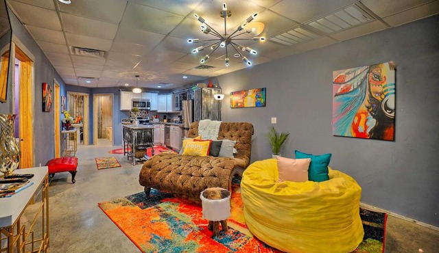 Unique and Bright Apt on Creek with Deck Access!