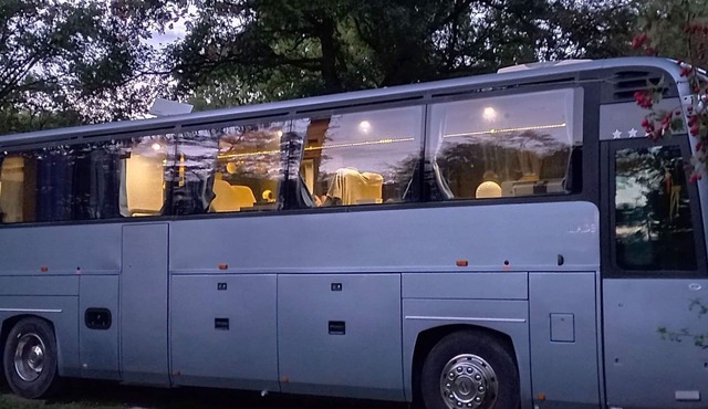 Unique and unusual: "Iliade" bus in a green and relaxing environment