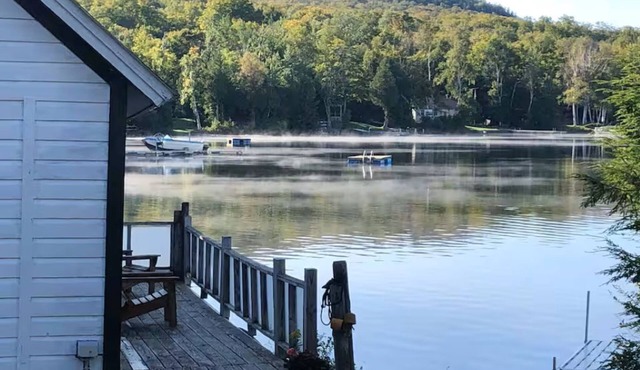 Unique Boat House on Chazy Lake in the Adirondacks