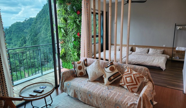 Unique Boho Retreat : Onsen & Mountain View