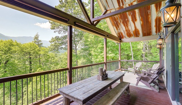 Unique Burnsville Home w/Mountain Views + Deck!