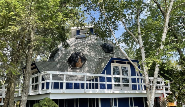 Unique Dome Home Golf Range Experience by the Lake